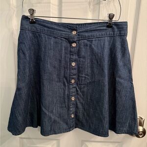 Merona Denim Blue Mini Skirt Casual